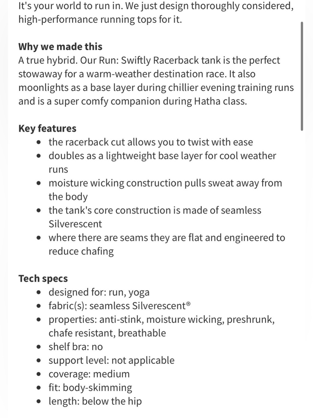 Lululemon Run Swiftly Tech Racerback - Picture 7 of 7
